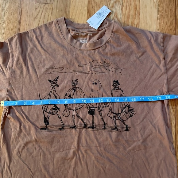 American Eagle Outfitters Brown Halloween Short Sleeve Tee Size XS - Picture 5 of 6